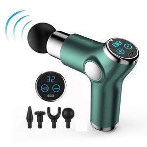 Pistolet de massage vibrant de poche, pistolet de massage musculaire à percussion portable, silencieux ou sonore, pour les douleurs corporelles - Product Image 1