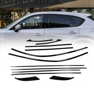 Bán buôn tùy chỉnh xe phụ kiện cửa màu đen Chrome cửa sổ trang trí đúc TRIM Strip cho Mazda CX-5 <span class=keywords><strong>KF</strong></span> 2017-2025 - Product Image 1