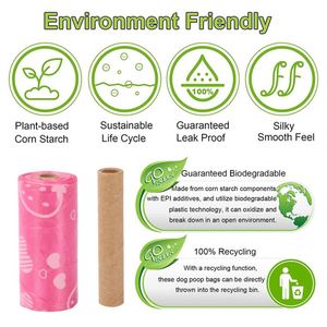 Bolsas para excremento de perro, 120 unidades, biodegradables y compostables, extra gruesas, a prueba de fugas, perfumadas, para mascotas. - Product Image 2