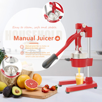 JK Professionele Zware Handmatige Citruspers Sinaasappel/Citroenpers met Stand, Hoge Stijfheid Metalen Constructie, CE Gecertificeerd