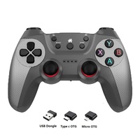 Control de Juego Inalámbrico de 2.4GHz con Adaptador OTG para Android TV Box/Smart TV/PC/Teléfono Móvil
