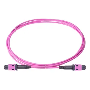 Customizable High Density MM OM4 MTP MPO 12 24 Core Cable Optical Fiber Patch Cord