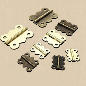 180 डिग्री/90 डिग्री एंटीक छोटी तितली के लिए कांस्य डिजाइन बॉक्स हिंज मिनी टिका - Product Image 5