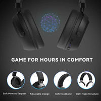 Casque de jeu sans fil Pro 2,4 GHz à très faible latence avec micro ENC à réduction de bruit pour PS5, PS4, PC, ordinateur portable, Switch