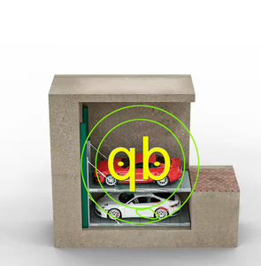 Système de stationnement souterrain à deux pô<span class=keywords><strong>les</strong></span> pour ascenseur de garage mécanique de véhicule à cylindre hydraulique - Product Image 4