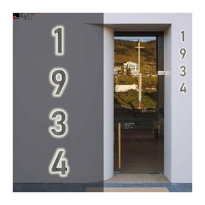 Custom House Number <b>Plates</b> Durable Stylish Small Letter and Number <b>Plate</b> for Apartment House or Office - Product Image 6