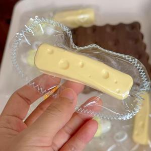Moozy Cheese Bar Pinch Music <b>Squishy</b> Toy Slow Rebound Stress Relief Keychain <b>Food</b> Play PU Decompression Bag Charm Cute - Product Image 4