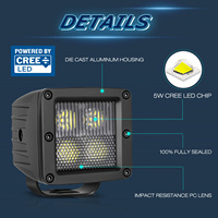 Nouveaux projecteurs LED blancs de 3 pouces, étanches IP67, en aluminium, montage universel pour UTV, ATV, pare-chocs tout-terrain, A-Pillar