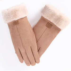 <b>Lady</b> Casual Touch Screen <b>Gloves</b> Winter Thick Plush Leather <b>Gloves</b> Winter Warm <b>Skiing</b> Outdoor Women <b>Gloves</b> - Product Image 2
