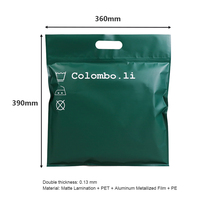 Sac de rangement pour sous-vêtements en PET AL PE avec poignée métallisée, résistant à l'humidité, pour la vente au détail, personnalisable, OEM, QC, fabriqué en usine