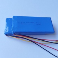 Batería de Iones de Litio de Estado Semisólido Cuadrada 523984, Paquete de Baterías de 2400 mAh y 7.4 V, Cátodo de LiNiMnCoO2, 800 Ciclos, Carcasa de Batería