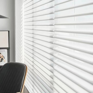 Phòng khách cửa sổ sang trọng rèm cửa thông minh động cơ Wifi Sheer Ba bóng râm mù điện cơ giới horizontalshangrila rèm - Product Image 4