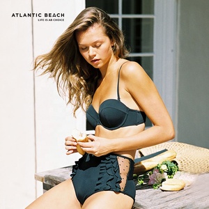 Maillot de bain une pièce à carreaux style rétro idyllique français pour femme, respirant et écologique, collection <span class=keywords><strong>Atlantic</strong></span> Beach OEM/ODM - Product Image 4