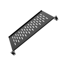 Étagère de rack universelle en porte-à-faux 1U en métal robuste 14 pouces de profondeur pour les supports d'équipement de réseau AV 19"