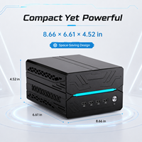 Mini PC Compacto para Juegos, Intel Core I5 I7 I9 RTX 5060 Ti, 16GB DDR5-5600, PCIe 4.0, SSD, WiFi 6E, para IA, Oficina y Estaciones de Trabajo