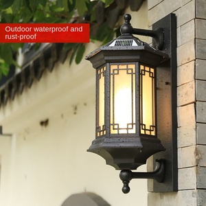 Outdoor Solar <b>Wall</b> Lamp LED Waterproof Rust Proof Aluminum Alloy 3500K Warm White 10-Year Warranty <b>Dimmable</b> for Garden Porch - Product Image 3
