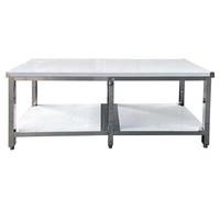 Table de travail de cuisine en acier inoxydable MST Commercial 201/304, finition polie, garantie 1 an, capacité de charge de 1000 kg/m pour la cuisine