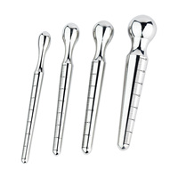 Thermomètre FRRK Design Plug anal en métal pour la stimulation de la prostate, bâton en acier inoxydable lisse, œil de cheval, masturbateur masculin, jouets sexuels