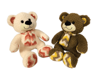 Boneka Beruang Coklat Lucu dengan Syal Rajut, Mainan Hewan Isi Lembut, Hadiah Ulang Tahun Anak, Dekorasi Rumah