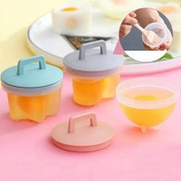 Ensemble mignon en silicone de braconnier de chaudière d'oeufs de silicone de logo personnalisé produits de cuisine moule de cuiseur d'oeufs outils durables d'oeufs