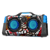 Altavoces para Fiestas de DJ, Modelo Deluxe OEM, Bluetooth, Camuflaje, Conexión Inalámbrica, Altavoz con Control Remoto, Radio, Subwoofer, Boombox