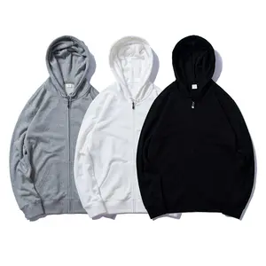High Quality Hoodies Crew Neck French Terry Oversize Men 100% Cotton Plain Sweatshirts Embroidery Printing Hoodies
