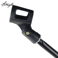 Support de microphone réglable avec base robuste, trépied de microphone en métal stable pour studio et scène