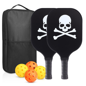 Juego de Palas de Pickleball de Fibra de Vidrio de 13.4 mm de Grosor, Aprobadas por la USAPA, con Bolsa de Transporte y Pelotas para Deportes al Aire Libre - Product Image 1