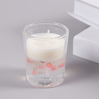 Private Label Luxus Aroma therapie Goldfolie Echte Rose Blume Duft Öl Gel Wachs Gelee Soja Wachs für DIY Duft kerzen Herstellung