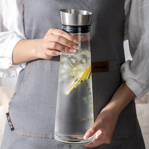 Vente en gros, <span class=keywords><strong>carafe</strong></span> à jus en <span class=keywords><strong>plastique</strong></span> de 1 L et 1,5 L, <span class=keywords><strong>carafe</strong></span> à boisson, logo personnalisé pour jus froid, contenant à boisson pour café - Product Image 1