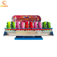 Jeu de carnaval Remorque Montée Manège Enfants Vague Folle Portable Mini Miami Manèges