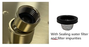 <span class=keywords><strong>Soffione</strong></span> <span class=keywords><strong>doccia</strong></span> pioggia in oro quadrato - Product Image 4
