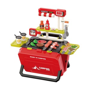 Chariot de jeu multifonctionnel pour enfants : barbecue, rangement de jouets, chariot à bonbons, cuisine d'imitation, camion de nourriture - Idéal pour le dropshipping Shopify - Product Image 1