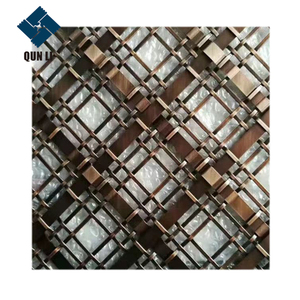 Thép Không Gỉ Trang Trí Crimped Dây Lưới Dệt Kim Loại Rèm <span class=keywords><strong>Net</strong></span> Với Đồng Bằng Dệt Cho Trang Trí Nội Thất - Product Image 6