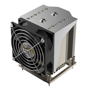 Coolserver mới LGA 1700 4U vuông CPU máy tính để bàn máy chủ 6 ống nhiệt hoạt động 25mm im lặng <span class=keywords><strong>Intel</strong></span> tương thích Nhôm PC 4pin 3pin PWM LED - Product Image 2