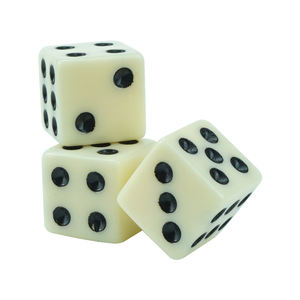 סיטונאי 12 מ "מ 6 צדדיו שנהב קוביות אקריליק 2 גרם לוח משחק קוביות אקריליק בפינה - Product Image 4