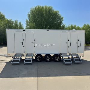 Baño Portátil Público de Lujo de 2 Plazas para 2025, Inodoro para Campamento, Caravana, Remolque de Baño Móvil VIP - Product Image 5