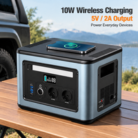Stasiun Daya Portabel 1728Wh 2000W Generator Tenaga Surya 540000mAh LiFePO4 AC DC USB-C 15W Nirkabel LCD untuk Berkemah Cadangan Rumah