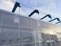 Serre agricole en polycarbonate pour la culture hydroponique de tomates à vendre