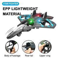Jouet volant télécommandé à quatre axes de haute qualité, drone de combat EPP avec lumière, avion RC, hélicoptère, planeur, avion de combat jouet