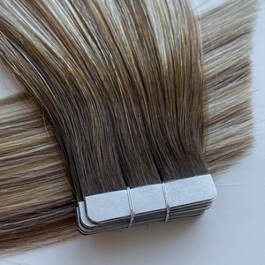 Haiyi Hair Recién llegado Fácil de instalar Suave y suave Venta caliente Cinta en extensiones de cabello humano Listo para enviar - Product Image 1