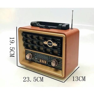 <span class=keywords><strong>Radio</strong></span> portable <span class=keywords><strong>vintage</strong></span> Eletree Ns-8072Bt à piles, AM/FM/SW, avec lecteur de carte USB/SD/TF, <span class=keywords><strong>radio</strong></span> sans fil - Product Image 2