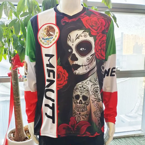 Wildmx-Camiseta de Ciclismo de México, camiseta de manga corta para bicicleta de montaña y carretera, ropa de bicicleta de verano, <span class=keywords><strong>2023</strong></span> - Product Image 1