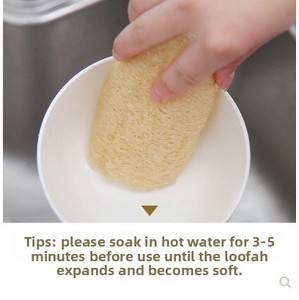 Natural Eco-Friendly Oil-Free Loofah Cloth for Dishwashing Loofah Pulp Brush & Pan <b>Cleaner</b> - Product Image 4