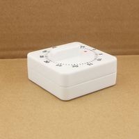 Timer Dapur Mekanis 6cm 60 Menit Alarm Pendulum Persegi Tanpa Baterai Diperlukan Pengatur Waktu Belajar Pengingat Jam Saat Memasak dan Makan