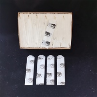 Boîte de 600 mini-sacs en papier imprimés multi-tailles, enduits de cire, avec fermeture à bouton, jetables, 36 boîtes/carton, pour médicaments et pilules