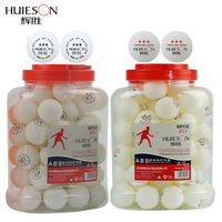 HUIESON ABS 40 Balles de tennis de table 3 étoiles Balles de ping-pong d'entraînement économiques à faible coût