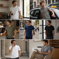 Camisetas JNEI para Hombre, Protección Térmica, 150gsm, Transpirables, Secado Rápido, Protección UV, Camiseta de Uso Diario