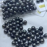 Perles en gros pour DIY, 8-10 mm, perles de Tahiti d'eau de mer, haute brillance, AAAAA, parfaitement rondes, naturelles