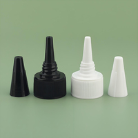 Couvercle compte-gouttes en plastique de 18mm 20mm 24mm 28mm 38 mm Capuchon de bec verseur pour l'emballage de colle à huile capillaire